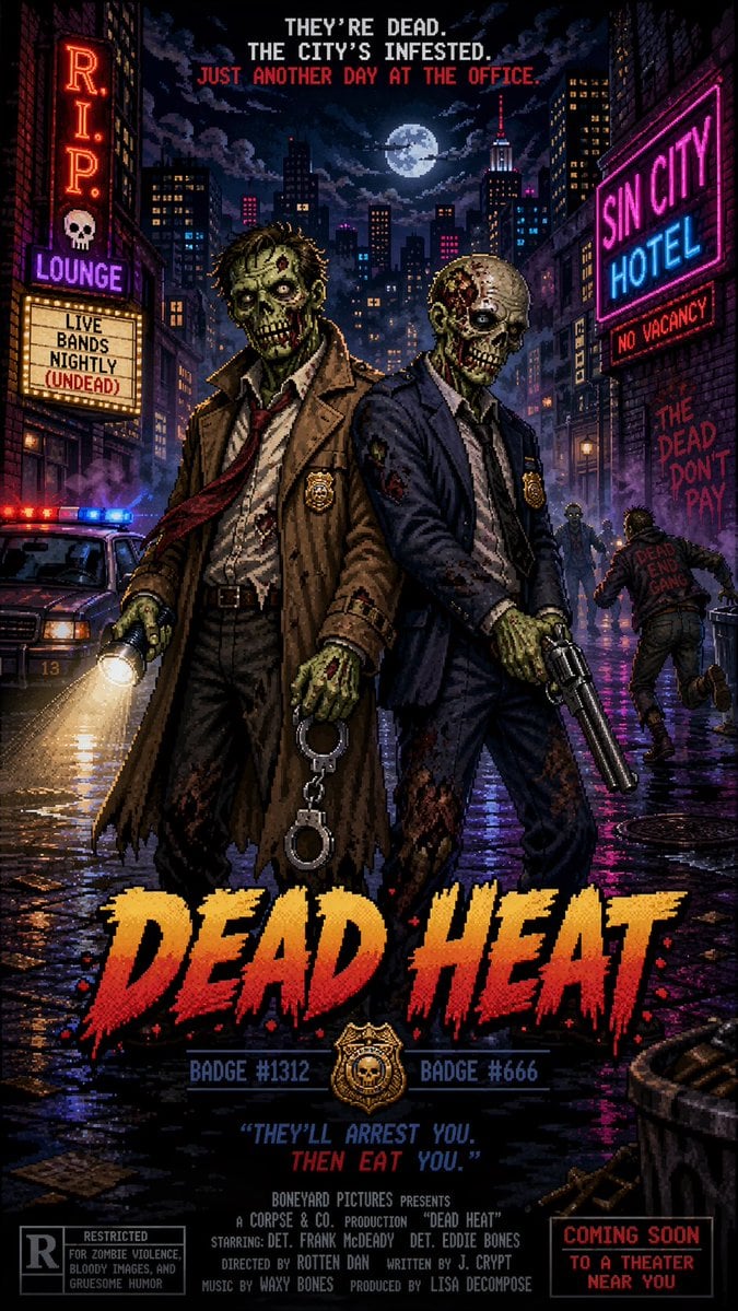 Pixel Art Movie Poster Prompt