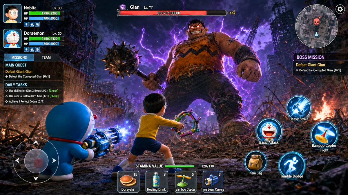 A high-resolution, photorealistic 3D action RPG mobile game…