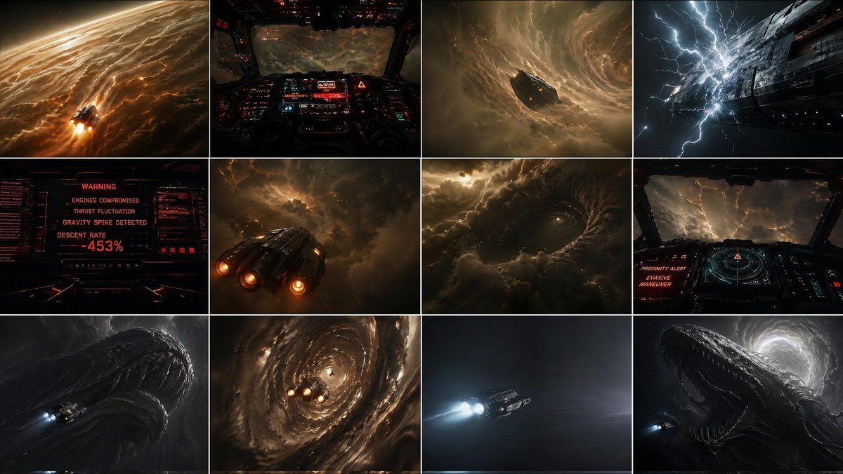 Gas Giant Descent Storyboard