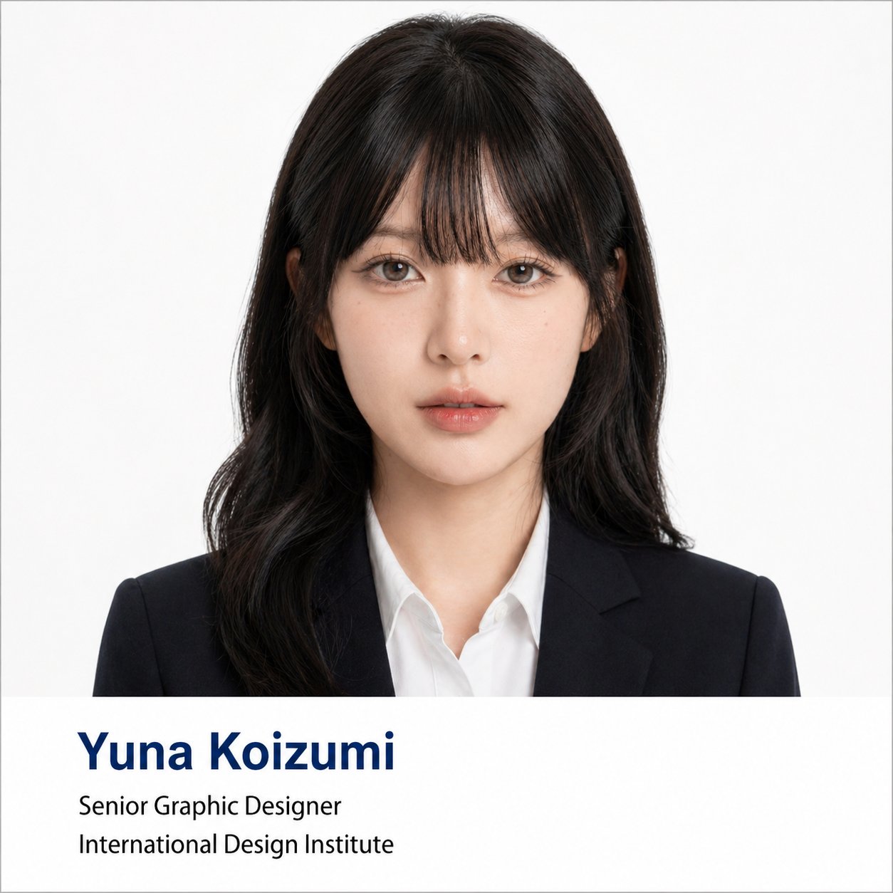 Formal business profile headshot