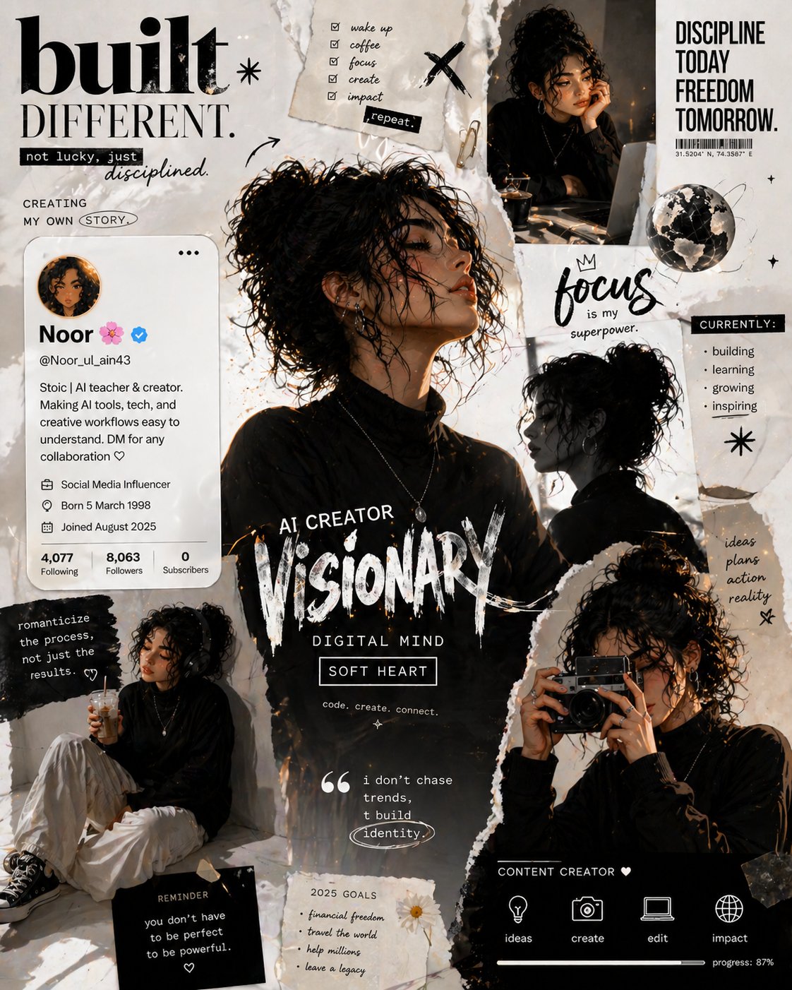 Built Different torn-paper editorial