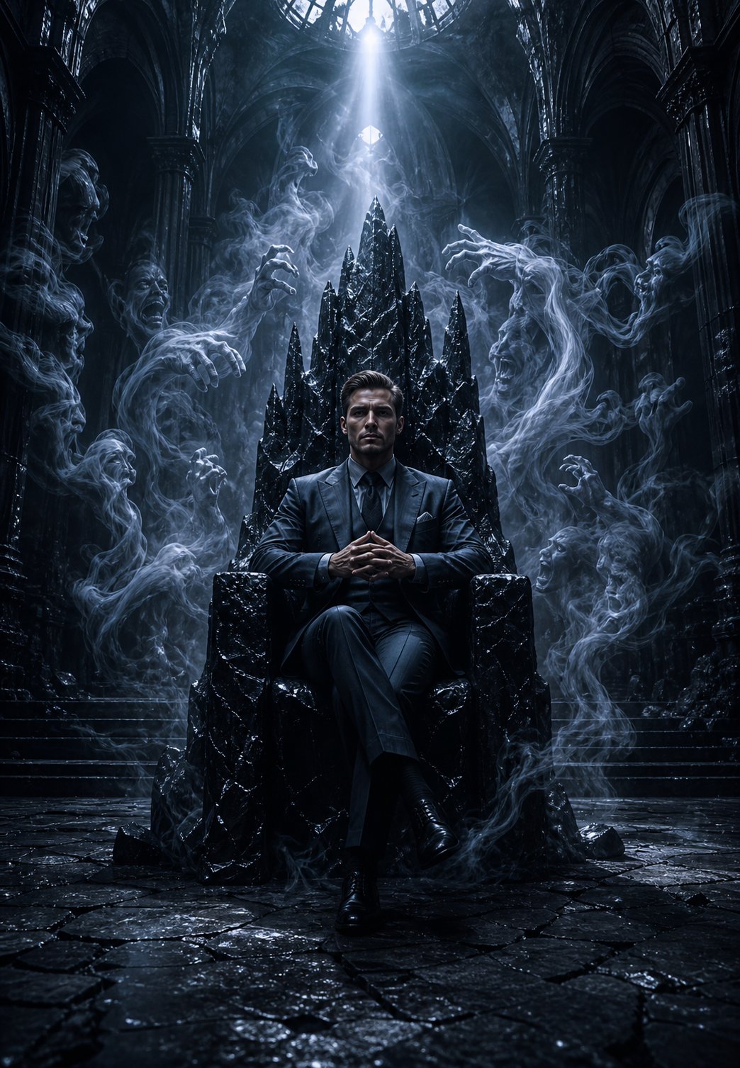 Obsidian throne cathedral portrait