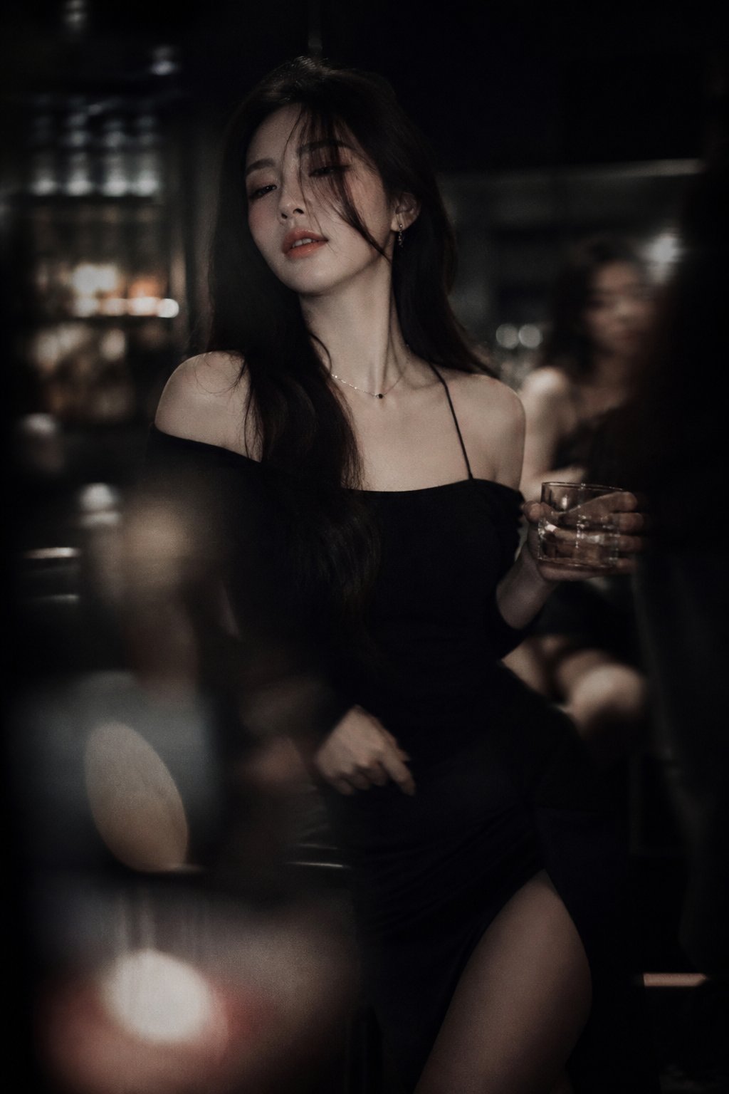 Korean idol nightlife portrait