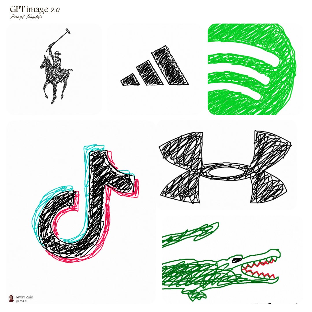MS Paint scribble logo doodle