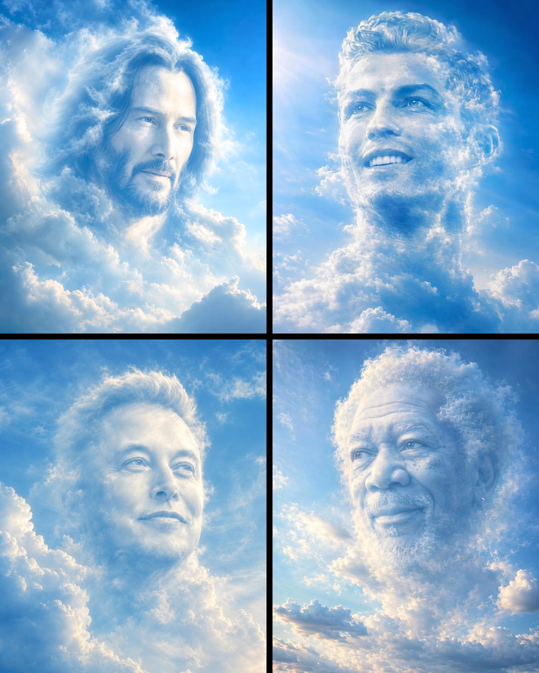 Cloud-formed face transformation