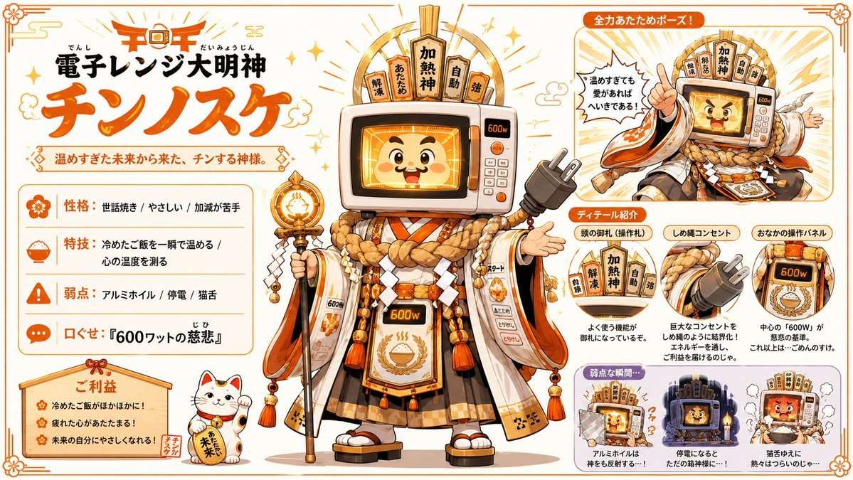 Japanese mascot character sheet / contest entry poster