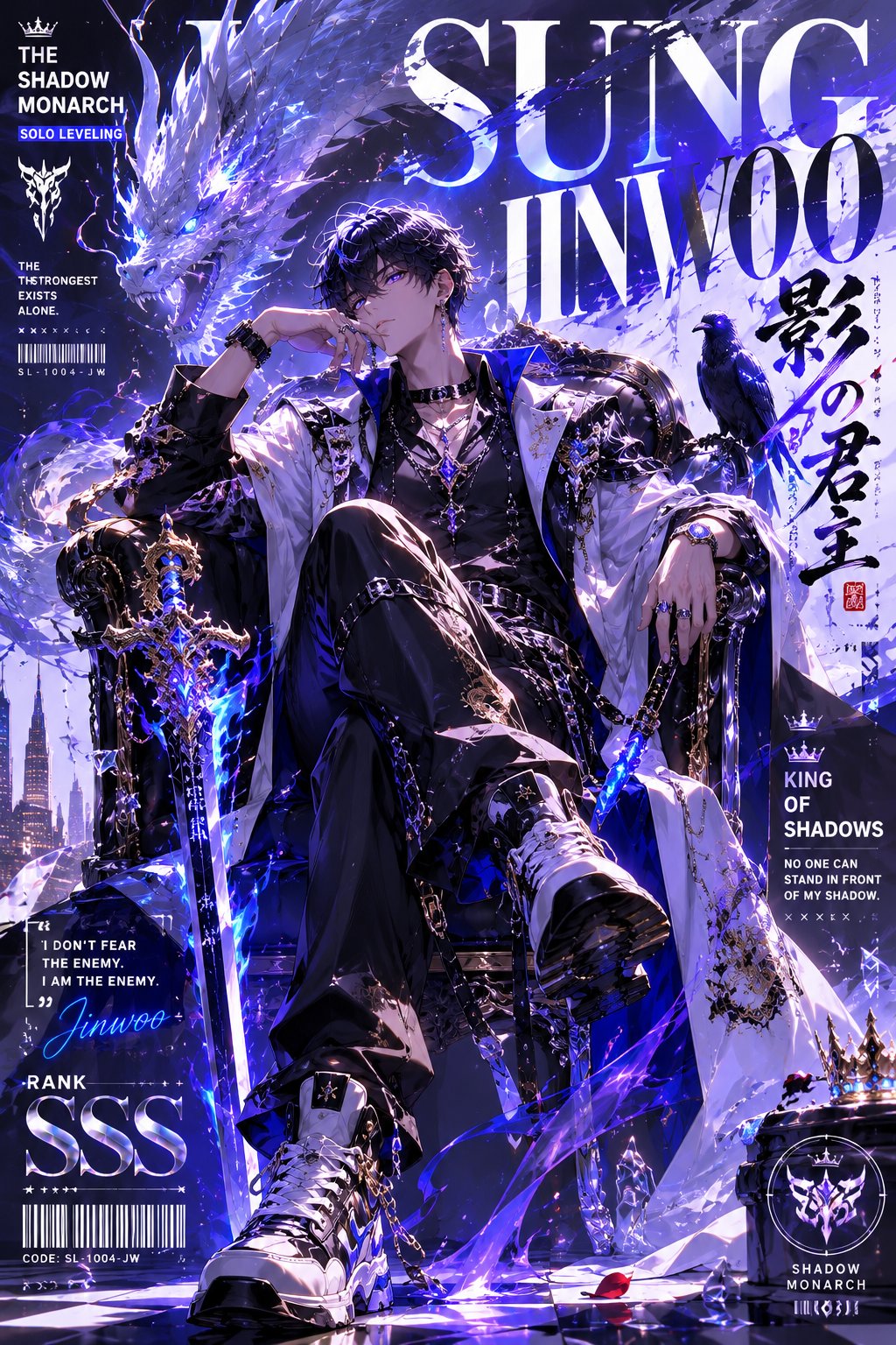 Anime fashion character key visual poster