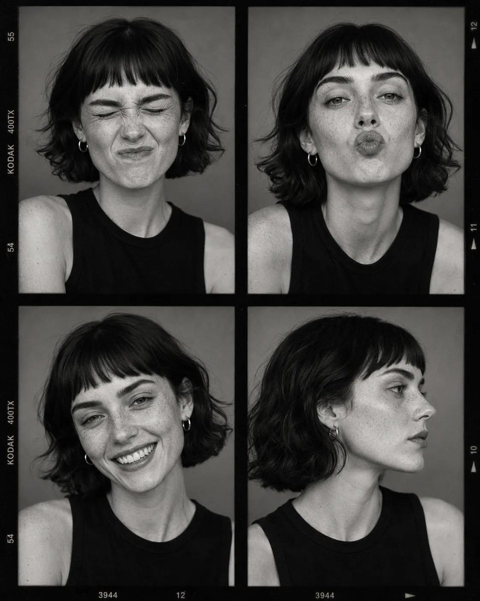 Fashion Casting Contact Sheet