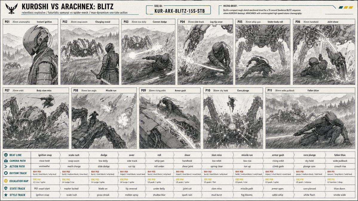 Action Storyboard Sheet