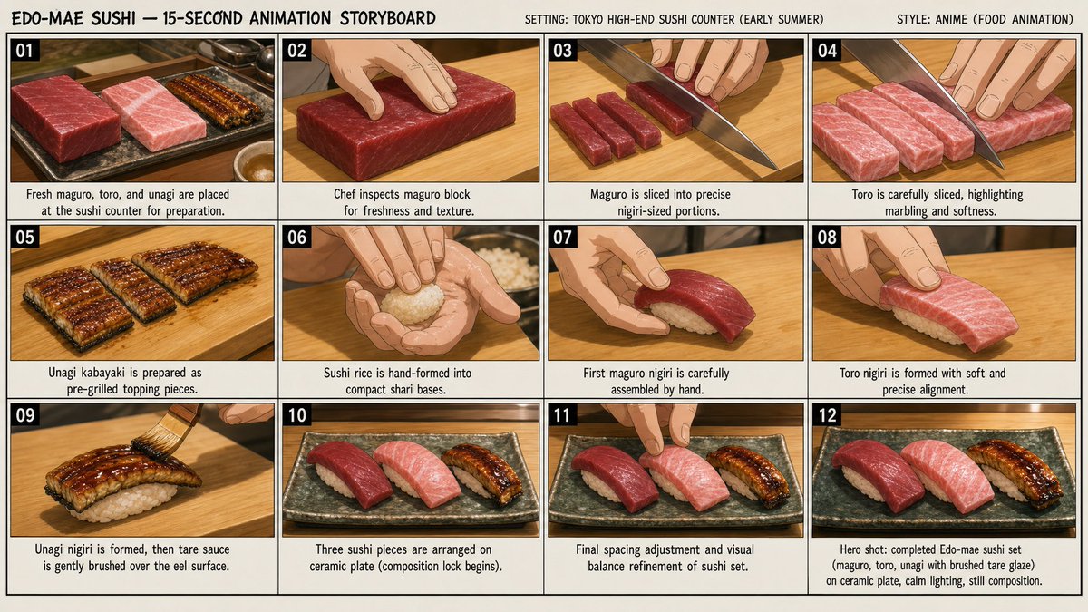 Food Anime Storyboard Generator