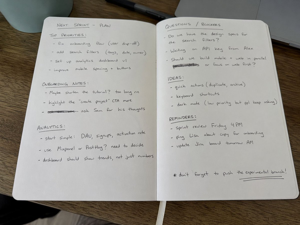 iPhone Candid Notebook Photo