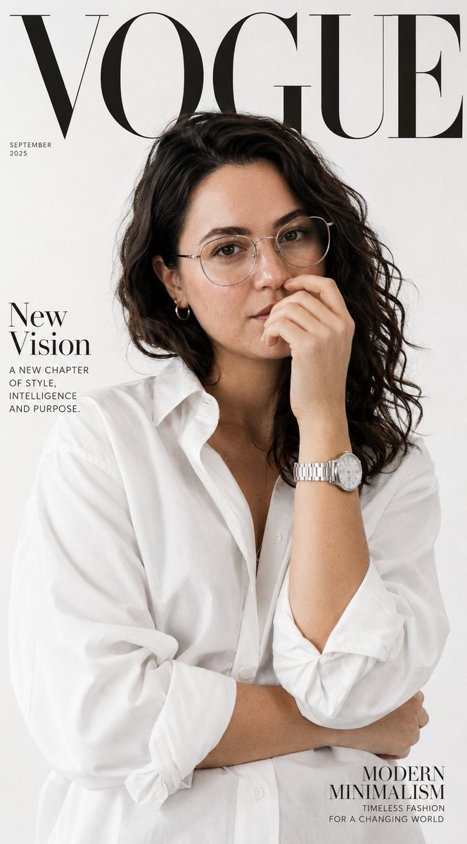 Minimalist Vogue Editorial Cover