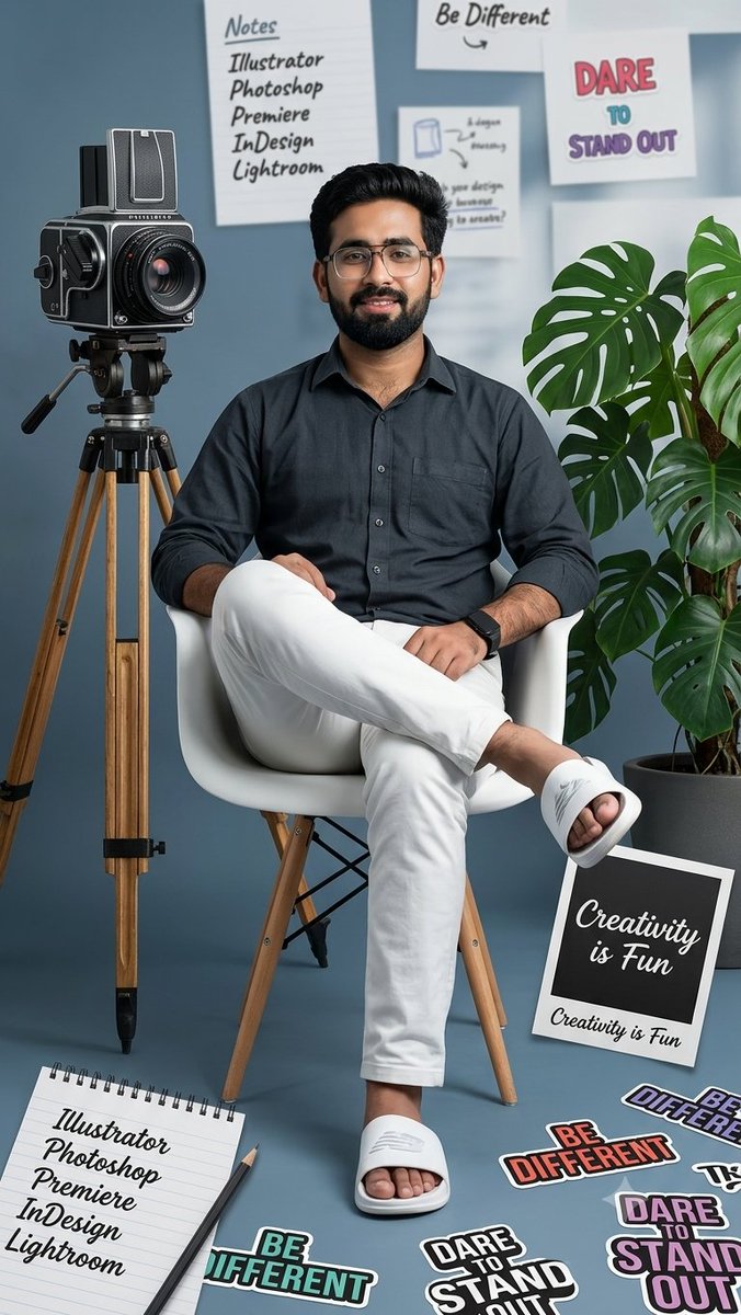 Full Shot Man White Chair