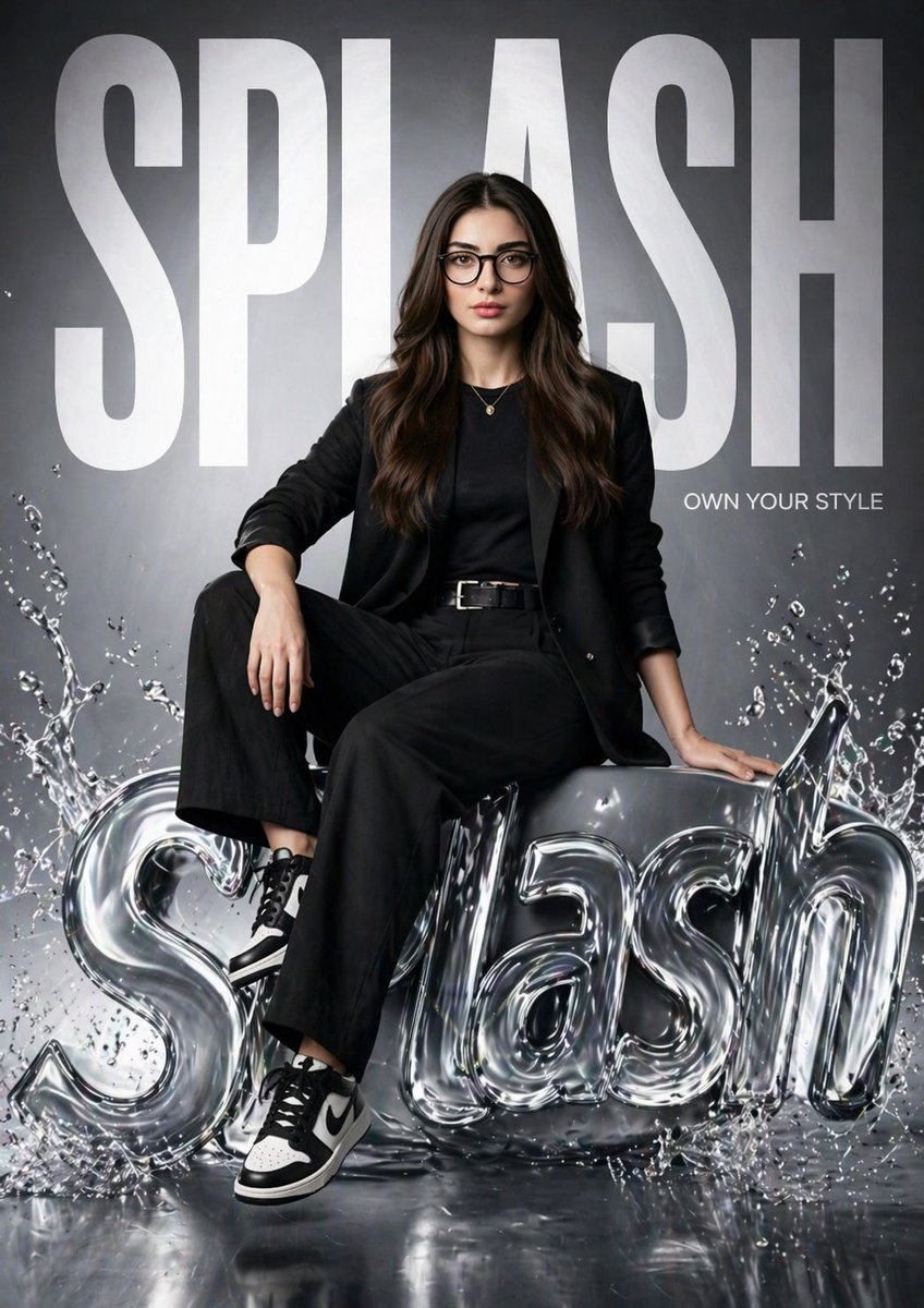 SPLASH Liquid Logo Fashion Poster