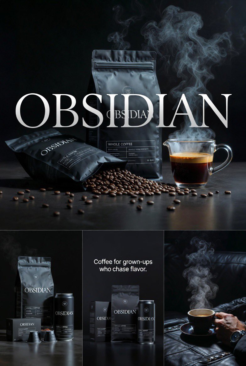OBSIDIAN Coffee Brand Campaign