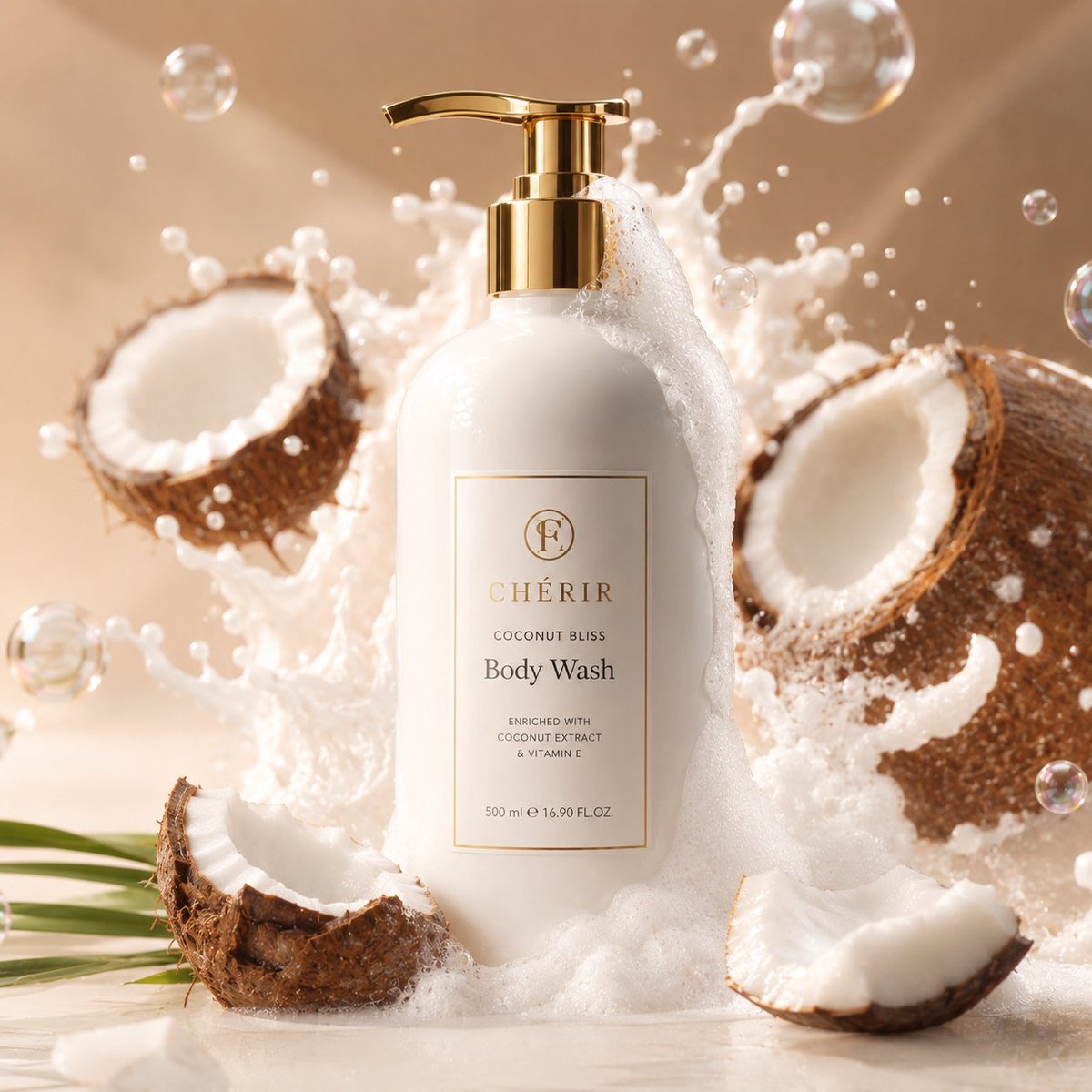 Coconut Paradise Skincare Ad
