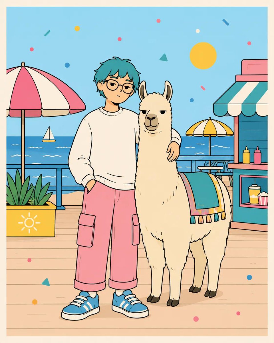 Pastel Kawaii Animal Companions