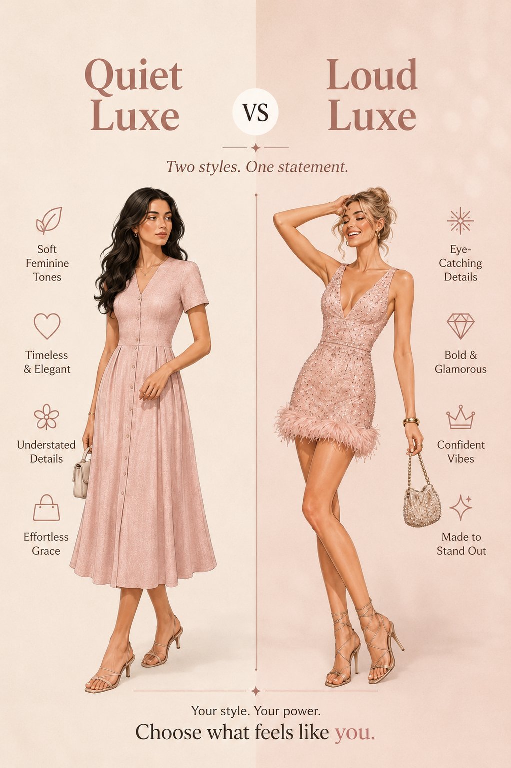 Quiet Luxe vs Loud Luxe poster
