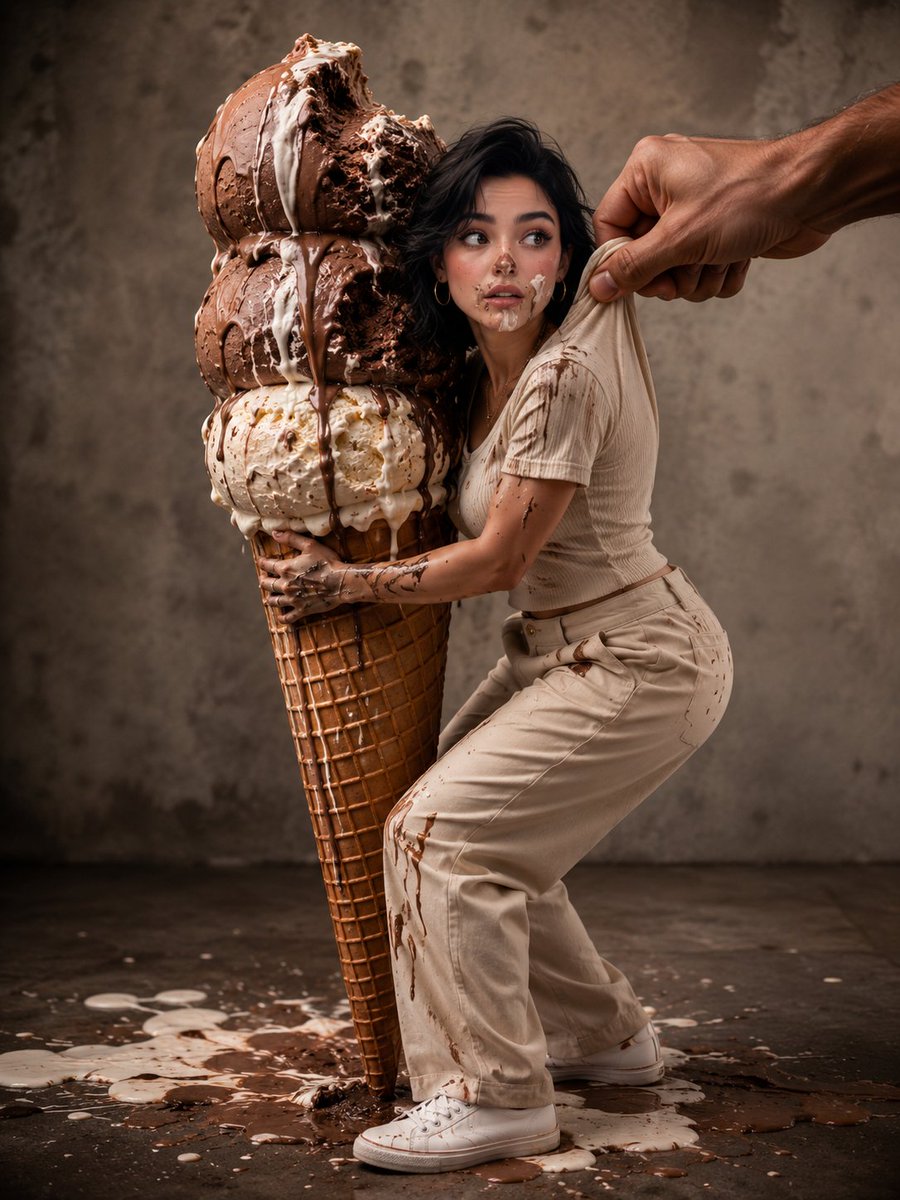 Giant ice cream surreal comedy