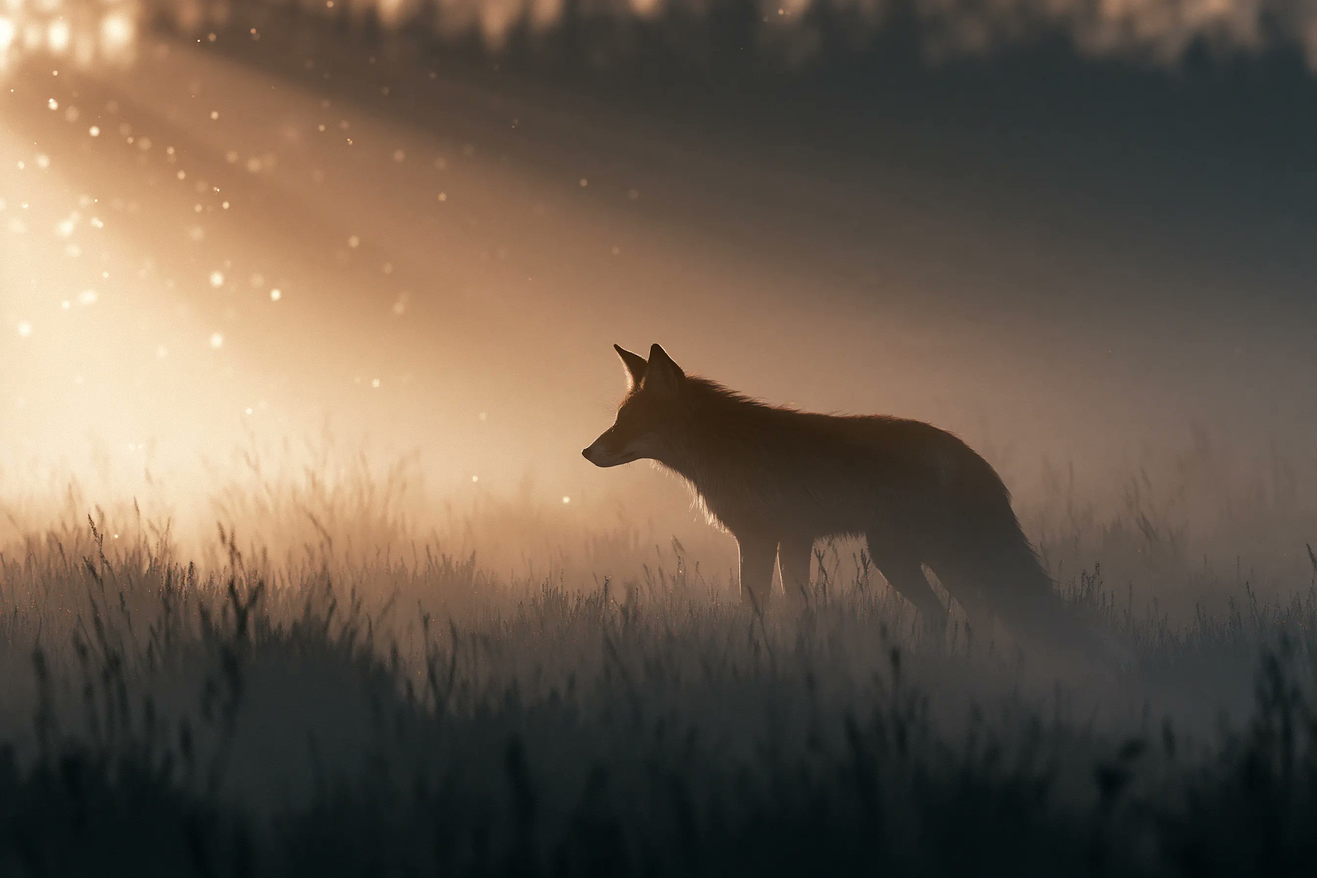 Volumetric light rays scene