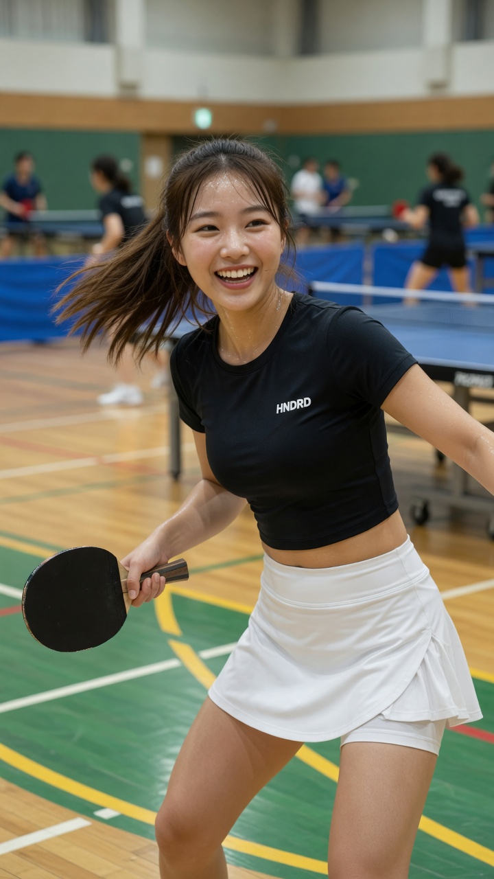 Table tennis sports portrait