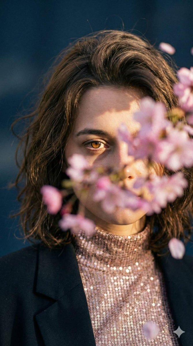 Blossom editorial portrait