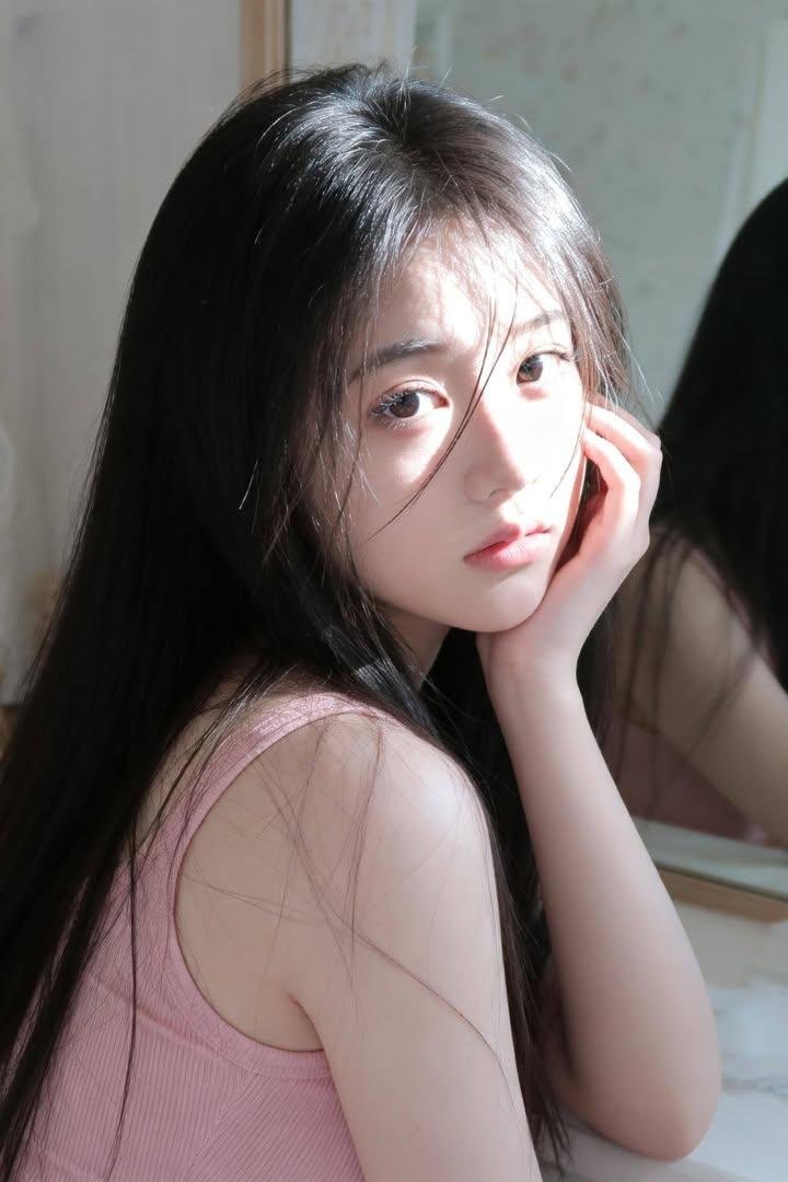 East Asian bedroom portrait