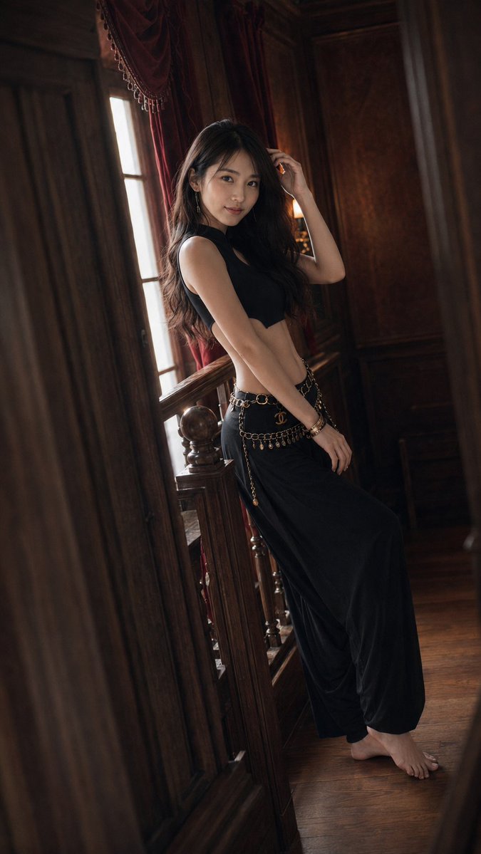 Vintage mansion fashion portrait