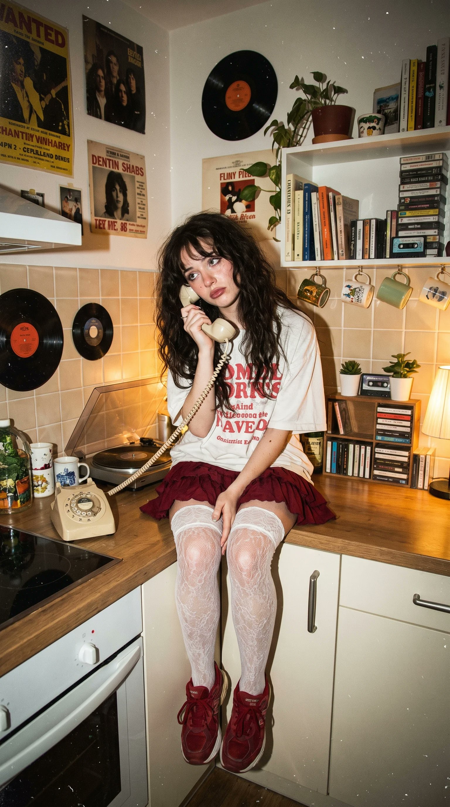 Vintage kitchen indie portrait
