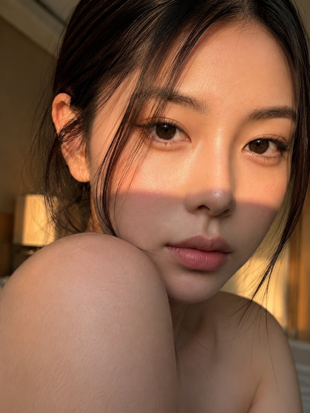 Golden hour beauty portrait
