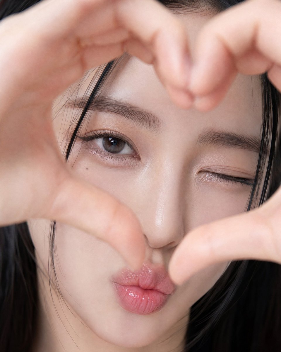 Heart hands close-up portrait