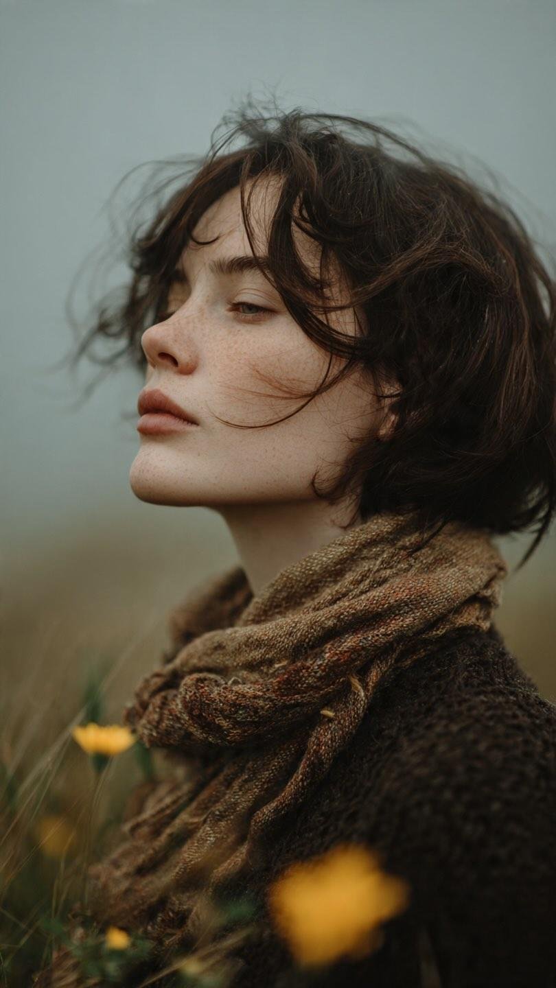 Windy meadow fine-art portrait