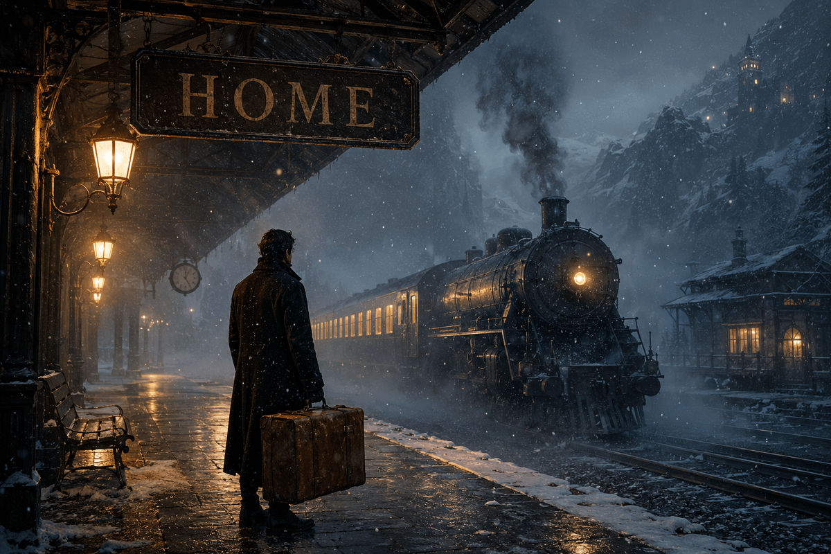 Comic / Storyboard - The Last Train Home cinematic scene