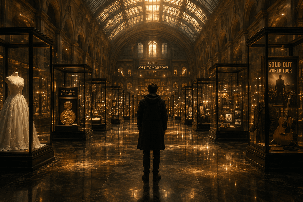 Comic / Storyboard - Museum of Lost Tomorrows conceptual scene