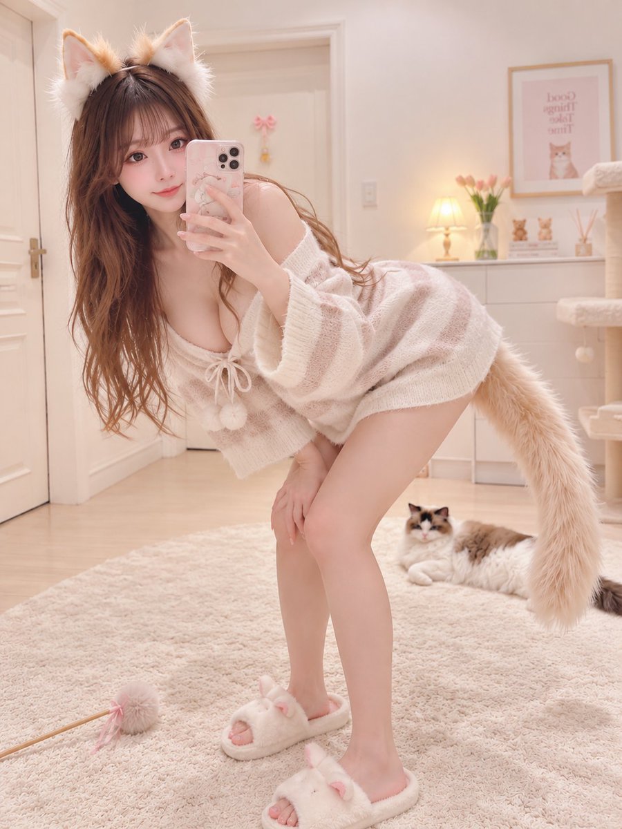 Profile / Avatar - Cat Ear Knit Selfie Prompt
