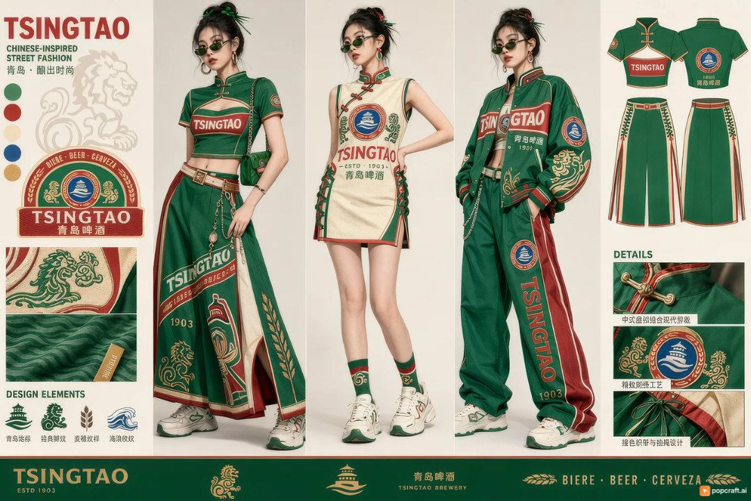 Product Marketing - Cool Style Women's Clothing Inspired by Tsingtao Beer