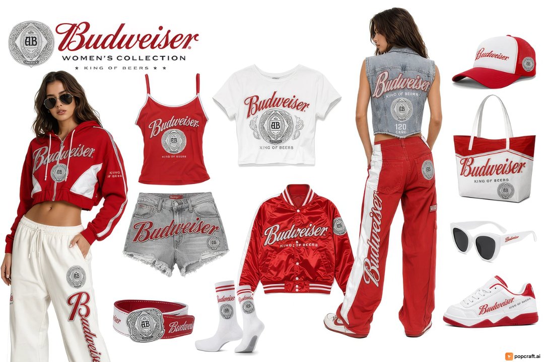 Product Marketing - Budweiser Streetwear Fashion Concept Board