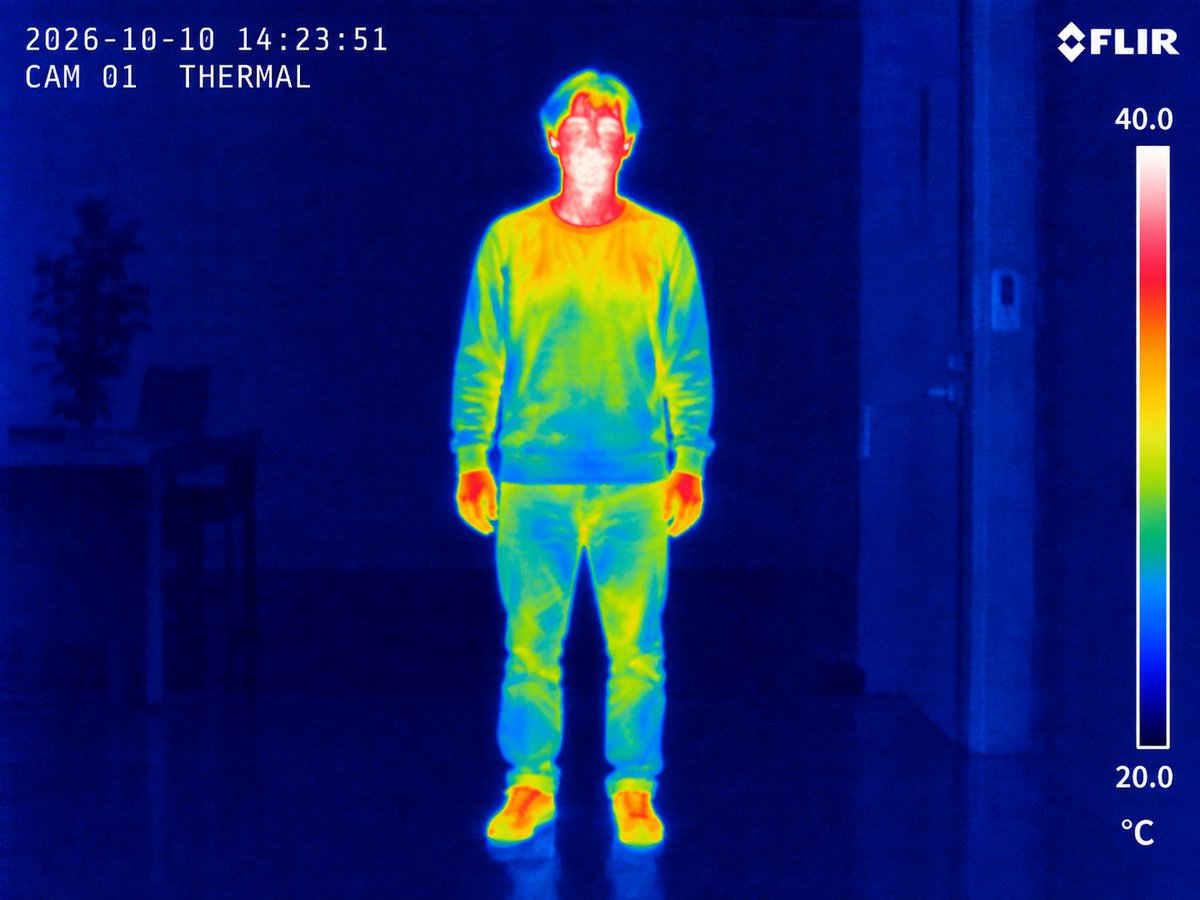 Infographic / Edu Visual - Thermal Imaging Photo of Person