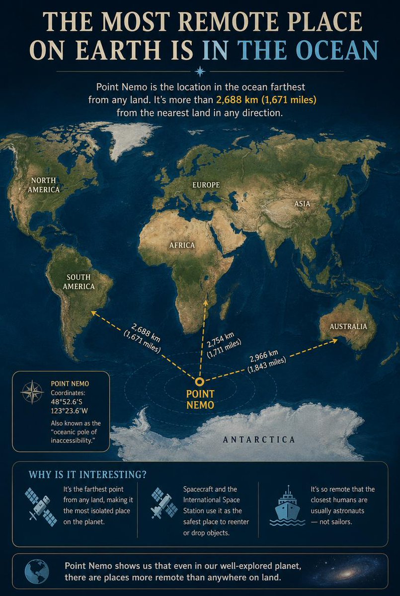 Infographic / Edu Visual - Point Nemo Infographic
