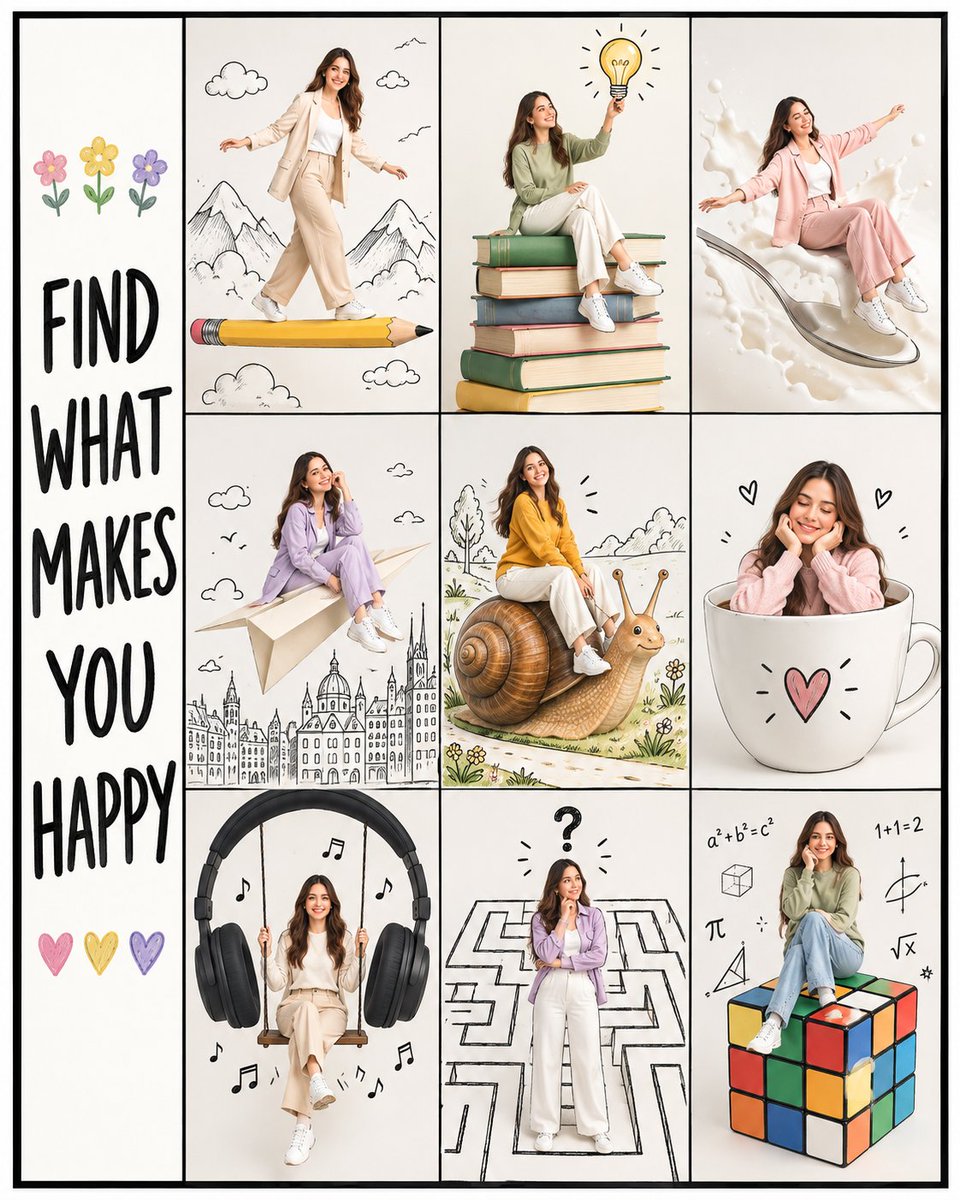 Social Media Post - Find What Makes You Happy Collage