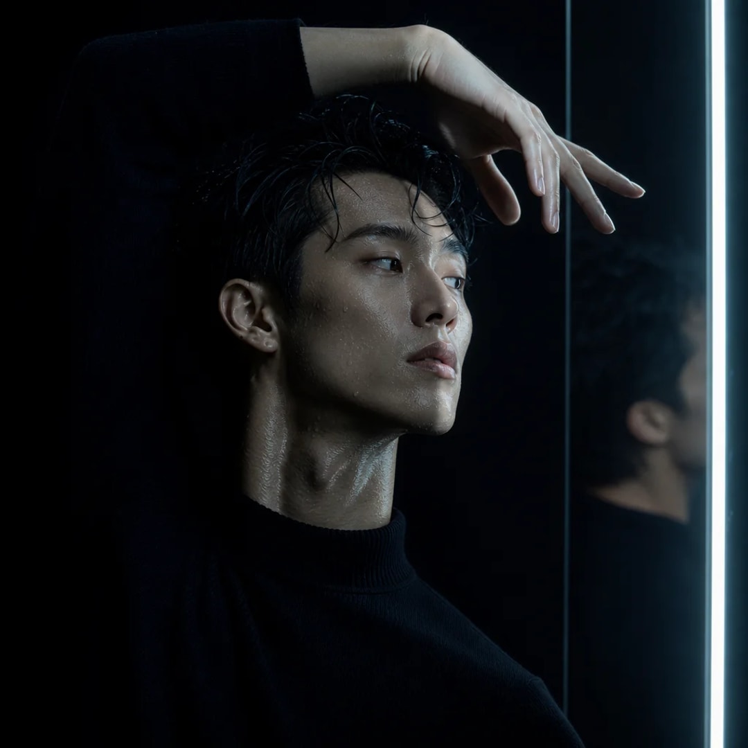 Social Media Post - Dancer Pose with Strip Light Prompt