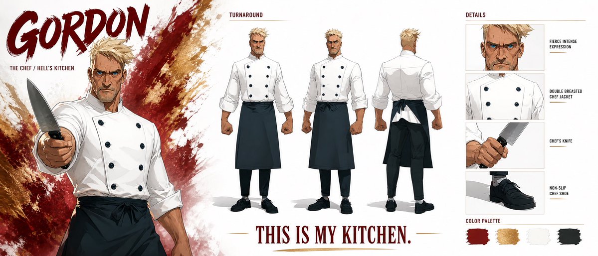 Cinematic Character Bible For Gordon