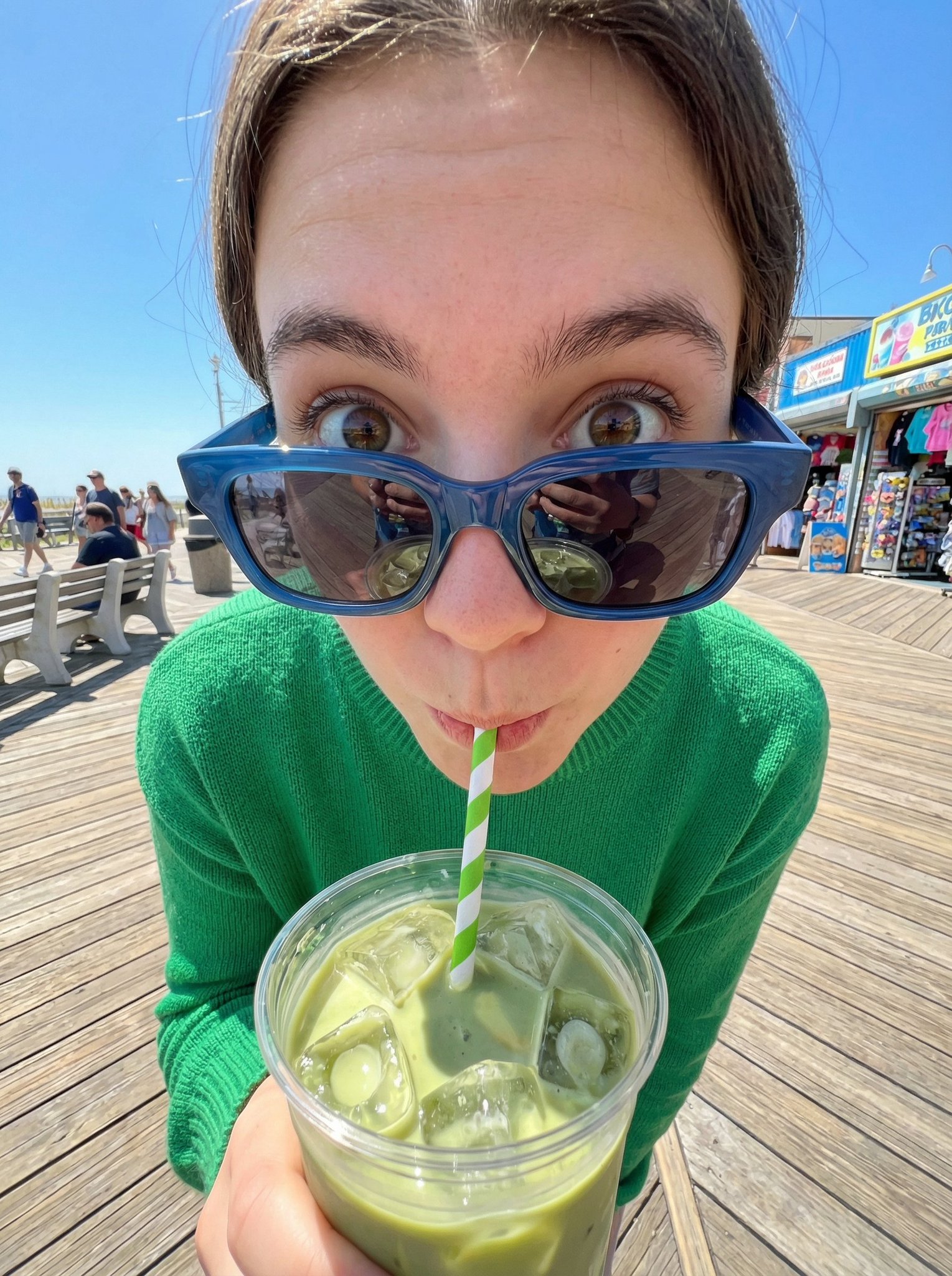 Fisheye Matcha Girl