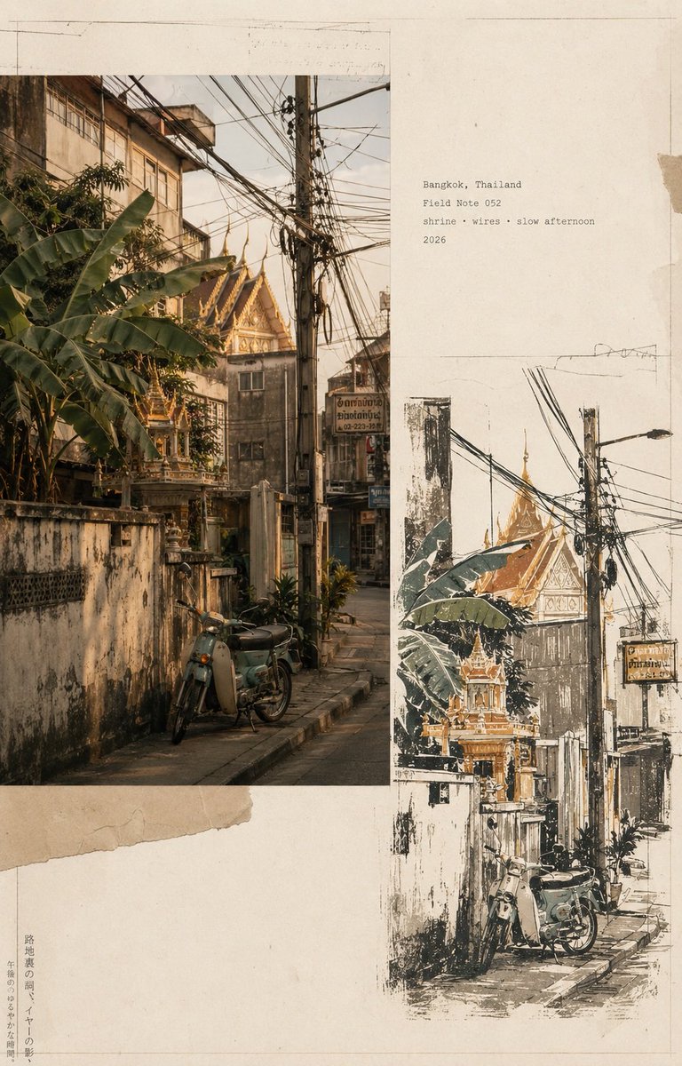 Infographic / Edu Visual - Vintage Travel Journal Collage