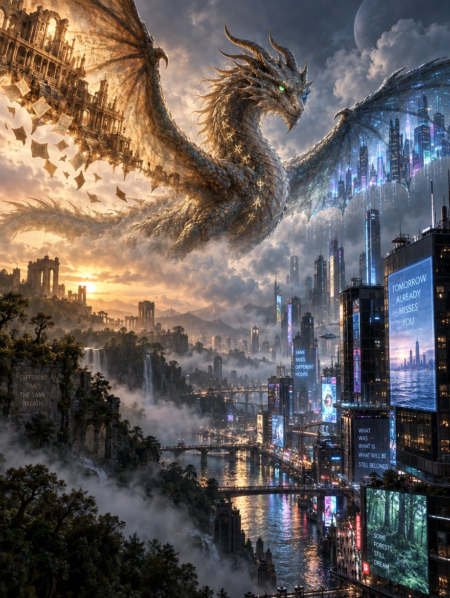 Comic / Storyboard - Intricate Poetic Dragon Fantasy Text