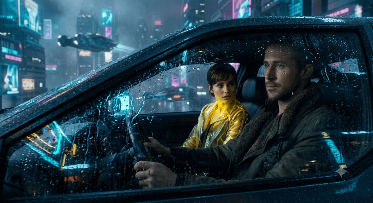 Comic / Storyboard - Cyberpunk Detective Movie Still