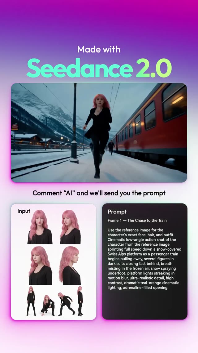Pink-Haired Heroine's Alpine Train Escape