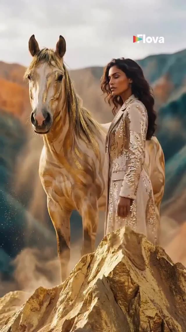 Golden Steed: Desert to City Fantasy