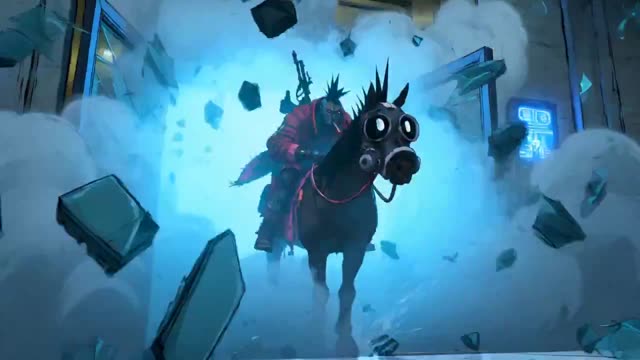 Mohawk Rider's Cyberpunk City Escape
