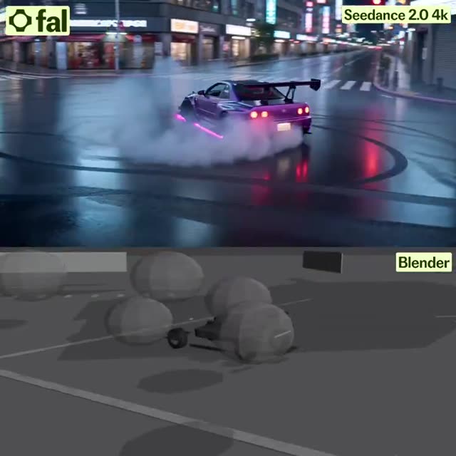 3D → 4K Video · Blender + Seedance